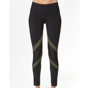 NWT BOOM BOOM ATHLETICA Tri Color Block Legging